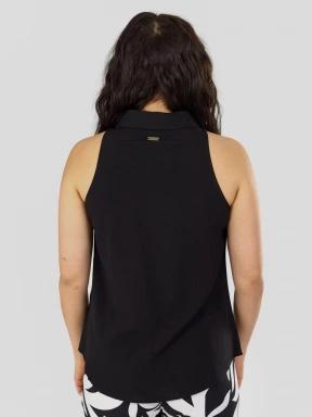 Fundango Myrto Sleeveless Shirt for women in black 3
