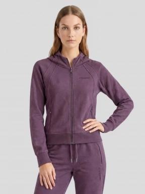 Fundango Coreline Full-Zip Sweater for women in purple 1