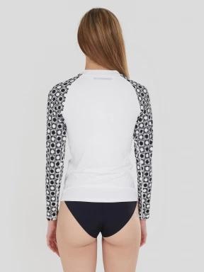 Fundango Joyce Long Sleeve Rashguard for women in white 3