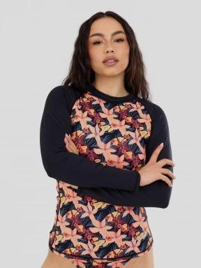 Fundango Joyce Long Sleeve Rashguard for women in pink 1