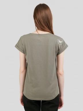 Fundango Lima T-shirt for women in oliv 3