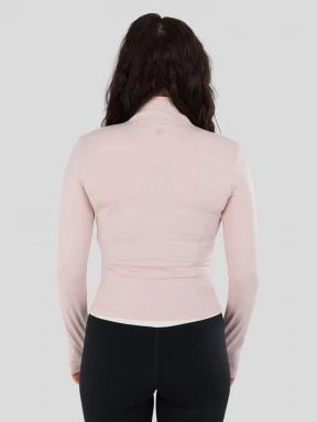 Fundango Flop Zip Up Top for women in pink 3
