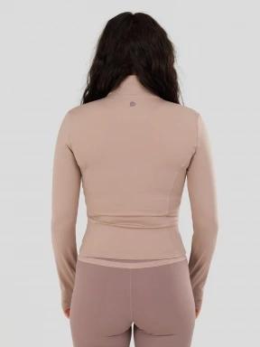 Fundango Flop Zip Up Top for women in pink 3