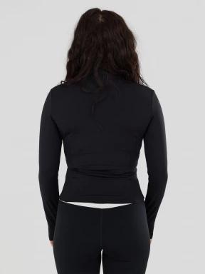 Fundango Flop Zip Up Top for women in black 3