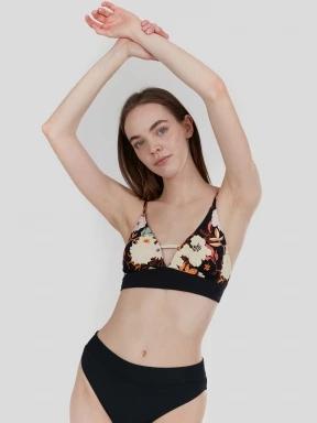 Fundango Sahara V-neck Cami Top for women in black 1