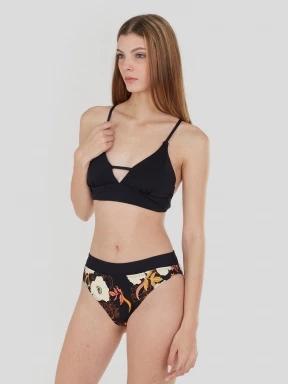 Fundango Sahara V-neck Cami Top for women in black 1