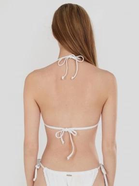 Fundango Innisfil Triangle Jacquard Top for women in white 3