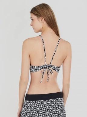 Fundango Hogg High Neck Top for women in black 3