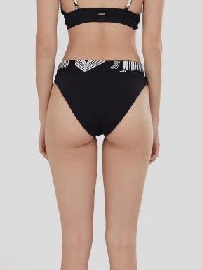 Fundango Sahara Mid Waist Full Bottom for women in black 3