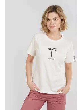 Fundango Bolton T-shirt for women in sand 1