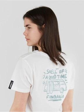 Fundango Bolton T-shirt for women in white 1