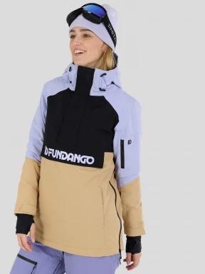 Fundango Birch ECO Logo Anorak for women in sand 1