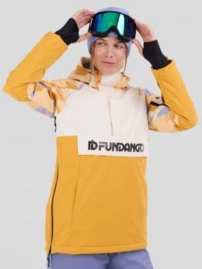 Fundango Birch ECO Logo Anorak for women in sand 1