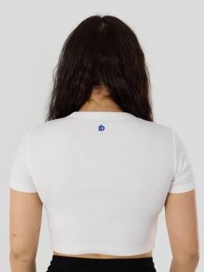 Fundango Sora Cropped T-shirt for women in white 3