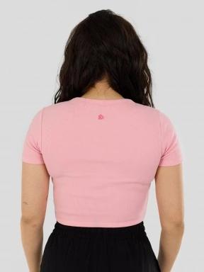 Fundango Sora Cropped T-shirt for women in pink 3
