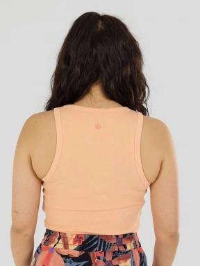 Fundango Naya Cropped Tank-T for women in orange 3