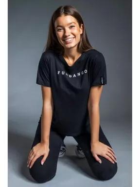 Fundango Womens Logo T for women in black 3