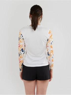 Fundango Loren Long Sleeve Rashguard for women in white 3