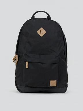 Fundango Plain Backpack in black 1