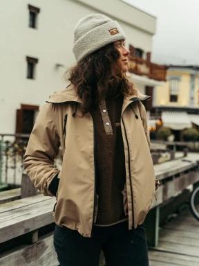 Fundango Zeo Fleece Beanie in white 3