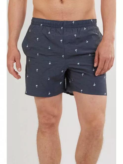 Fundango Bono Print Boardshort for men in dark blue 2