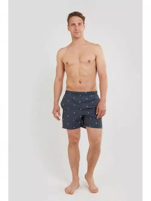 Fundango Bono Print Boardshort for men in dark blue 6
