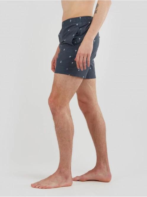 Fundango Bono Print Boardshort for men in dark blue 4