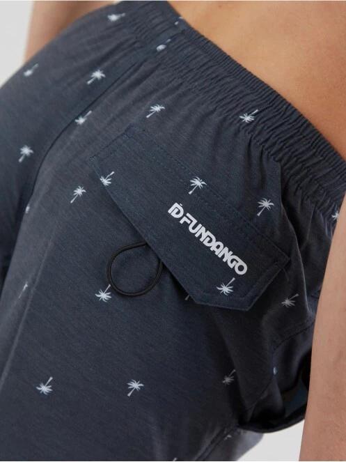 Fundango Bono Print Boardshort for men in dark blue 6