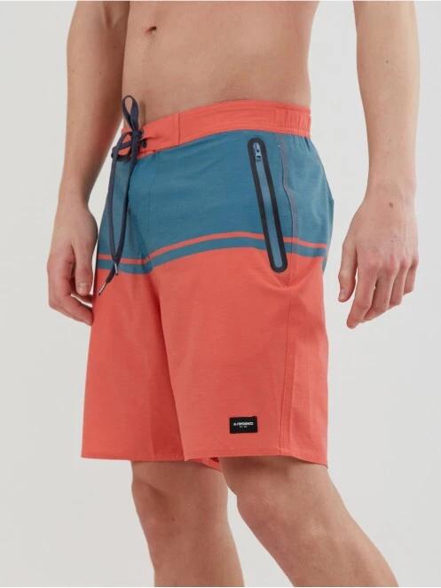 Fundango Morris Boardshort for men in red 2