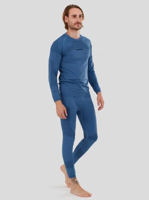 Fundango Seamless Baselayer Set for men in blue 4