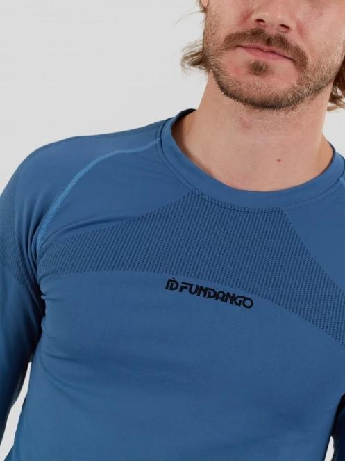 Fundango Seamless Baselayer Set for men in blue 5