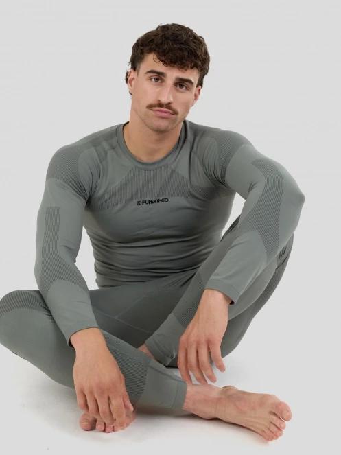 Fundango Seamless Baselayer Set for men in green 4