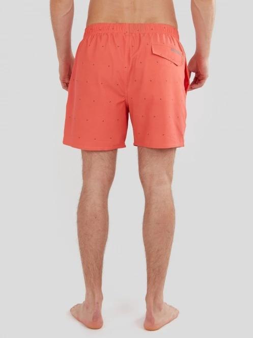 Fundango Bono Print Boardshort for men in red 3