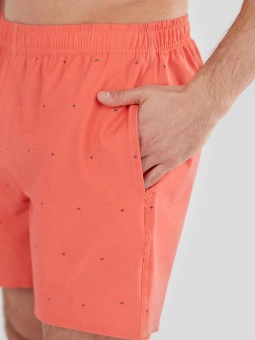 Fundango Bono Print Boardshort for men in red 5