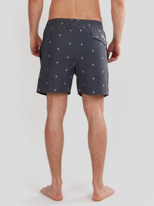 Fundango Bono Print Boardshort for men in dark blue 3