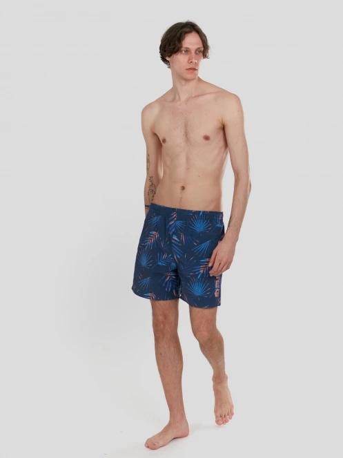 Fundango Bono Print Boardshorts for men in blue 4