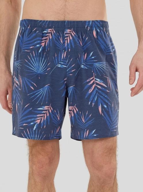 Fundango Bono Print Boardshorts for men in dark blue 2