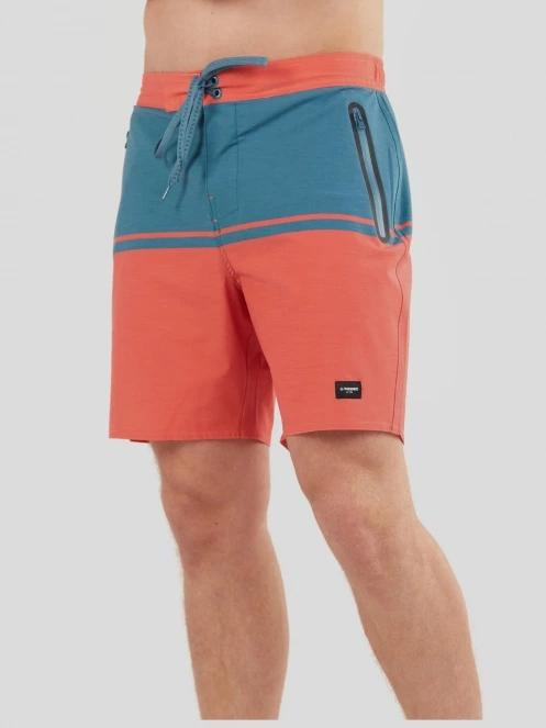 Fundango Morris Boardshort for men in red 2