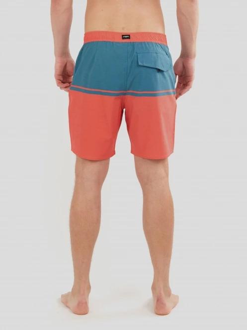 Fundango Morris Boardshort for men in red 3