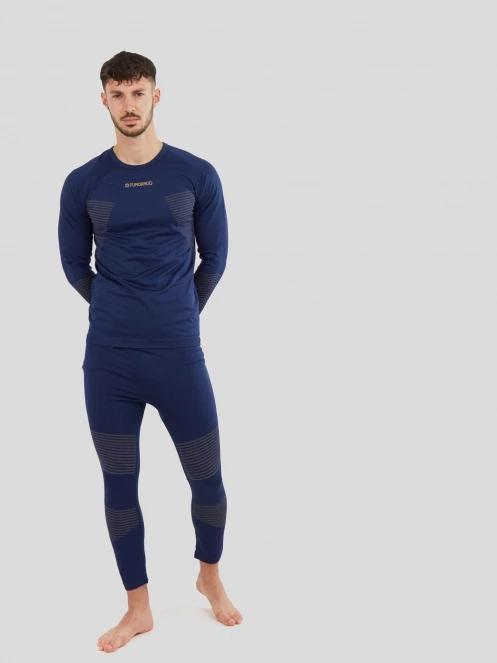Fundango Seamless Baselayer Set for men in dark blue 4