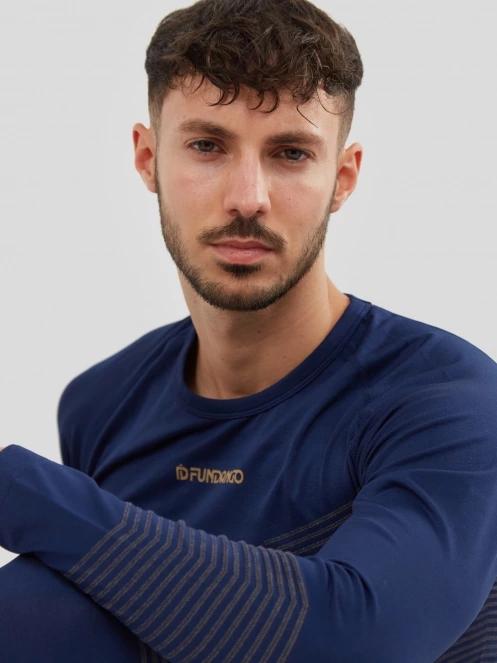 Fundango Seamless Baselayer Set for men in dark blue 9
