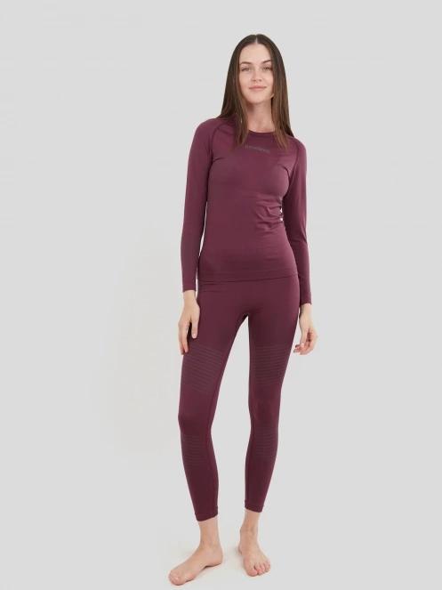 Fundango Seamless Baselayer Set for women in purple 2