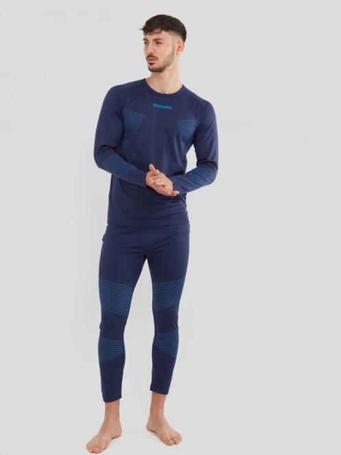 Fundango Seamless Baselayer Set for men in dark blue 2