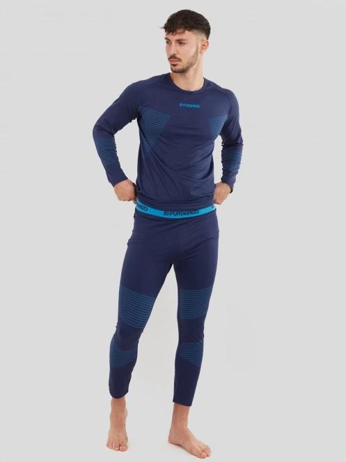 Fundango Seamless Baselayer Set for men in dark blue 4