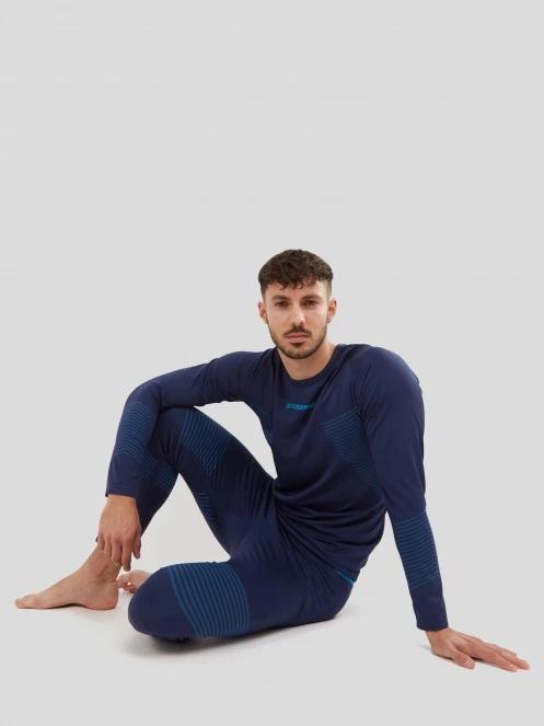 Fundango Seamless Baselayer Set for men in dark blue 6