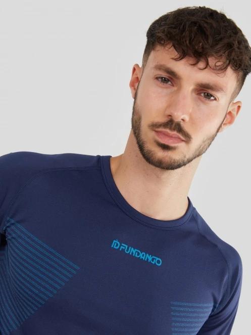 Fundango Seamless Baselayer Set for men in dark blue 8