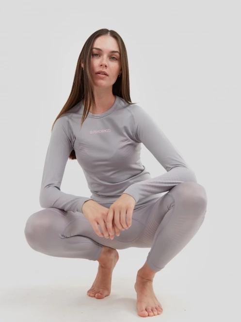 Fundango Seamless Baselayer Set for women in grey 6