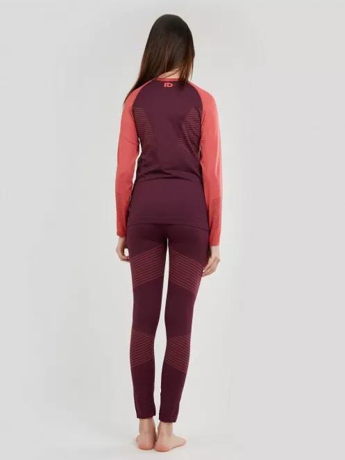 Fundango Seamless Baselayer Set for women in magenta 3