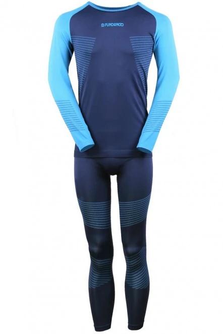Fundango Seamless Baselayer Set for men in blue 5