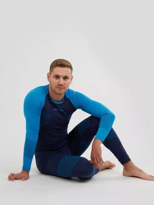 Fundango Seamless Baselayer Set for men in blue 4